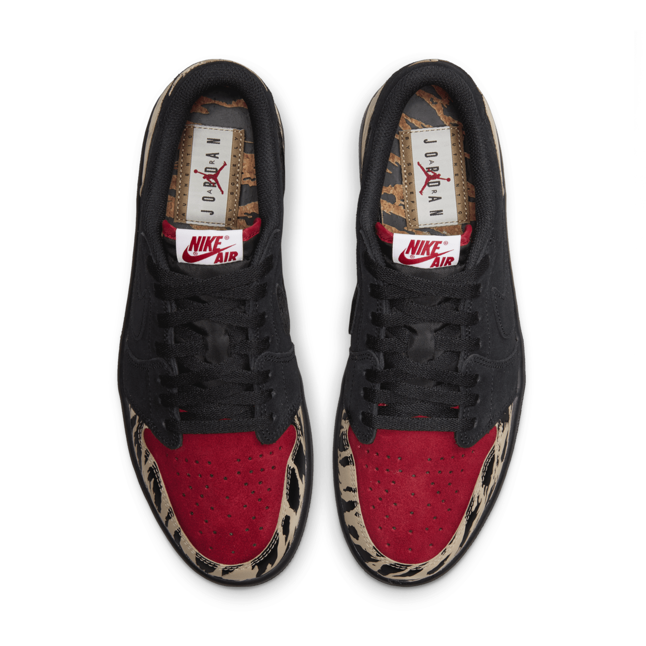 Nike air jordan 1 black and red discount